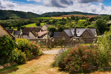 Fototapeta na wymiar Rural village landscape, England