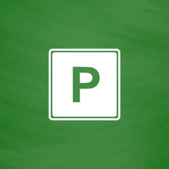 Parking flat icon