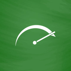tachometer flat icon