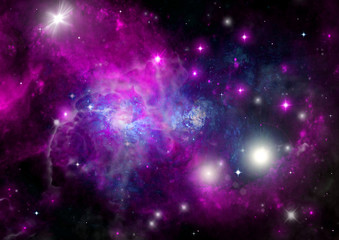 galaxy in a free space