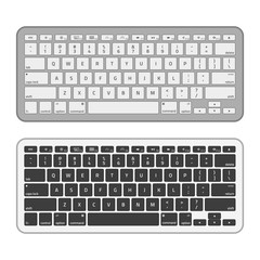 Slim aluminum computer keyboard