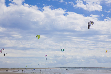 Groupe de Kitesurfers