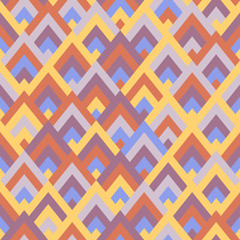 Seamless vector geometric rhombus color pattern background
