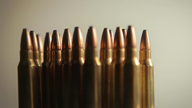 AR-15 Ammunition rounds spinning