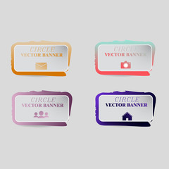 Vector infographic. banners set