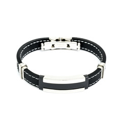 Fashion male bracelet isolated on white