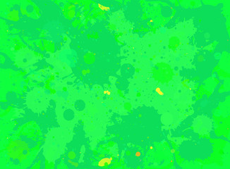 Green paint splashes background