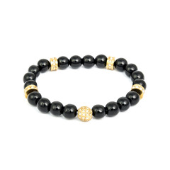 Fashion male bracelet isolated on white