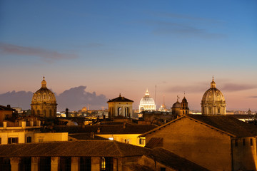 Fototapeta premium Rome sunset view