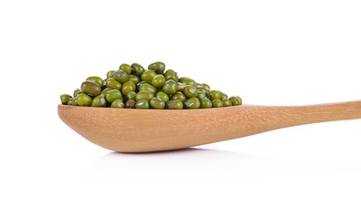 Mung beans isolated on white background