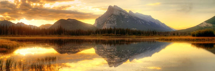 Crédence de cuisine en verre imprimé Canada Parc national Banff