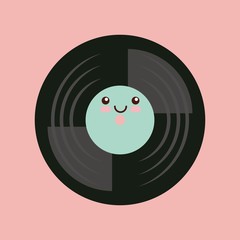 music vintage icon design
