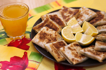Turkish pide beef and cheese pita