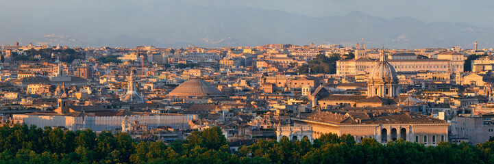 Fototapeta na wymiar Rome Rooftop view