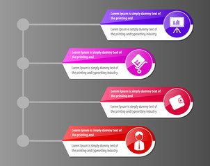 Design clean icon banners template