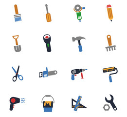 work tools icon set