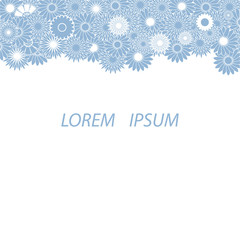 Fototapeta premium Nice picture of colorful flower in the top of the sheet