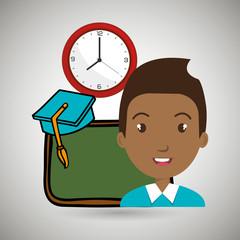 student board watch graduation vector illustration graphic