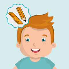 child chat student school vector illustration graphic