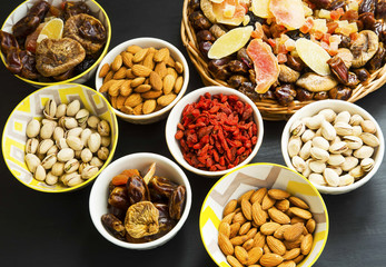 Mix of dried fruits and nuts