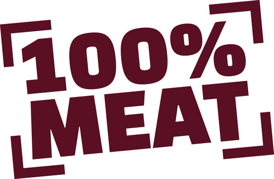 100 percent meat stamp