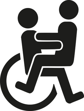 Couple in a wheelchair