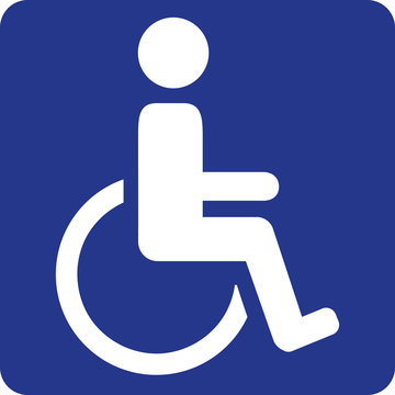 Wheelchair pictogram button