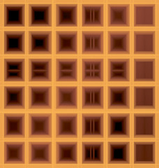 square waffle background