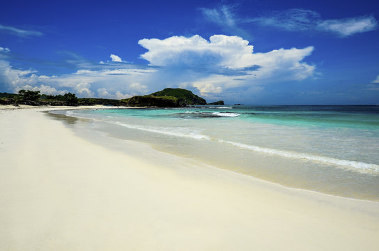 deserted beach at Lombok island.Indonesia.