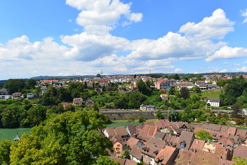 Fototapeta na wymiar Grenzstadt Laufenburg am Hochrhein