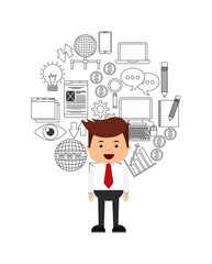 people business finance icon design