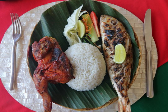 Balinese Grilled Fish and Chicken