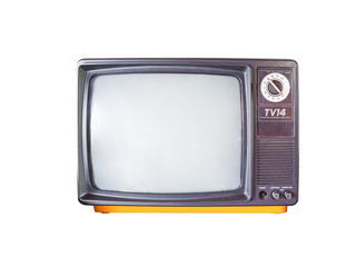 vintage analog tuner and receiver TV