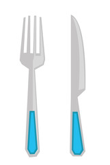 Fork and knife vector illustration.