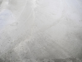 wet mud of concrete cement in process of construction