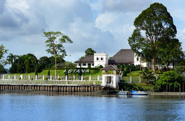 Palace Astana on north bank of Sarawak River