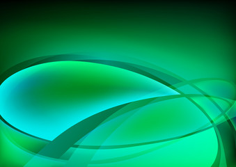 abstract curve background green