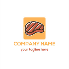 Steak logo vector