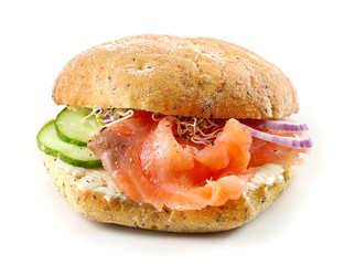 sandwich with smoked salmon