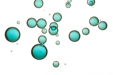 Turquoise air bubbles