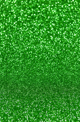 defocused abstract green lights background