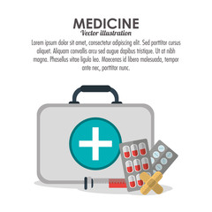 medical kit injection doctor medical health care icon. Colorfull and flat illustration