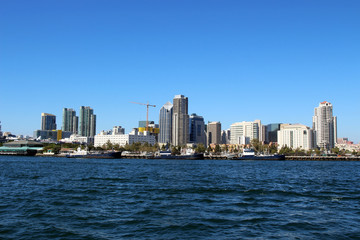 Fototapeta premium A View of San Diego Bay, California, USA 