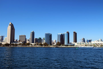 Fototapeta na wymiar Downtown San Diego skyline, California, USA 