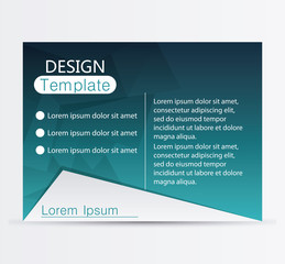 Obraz premium design template blue website decoration layout icon, vector illustration