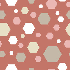 Obraz na płótnie Canvas Seamless vector background with abstract geometric pattern. Print. Repeating background. Cloth design, wallpaper.