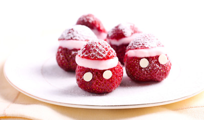 Strawberry and yogurt dessert