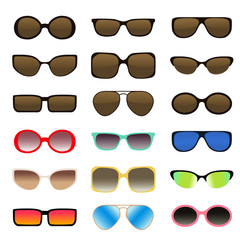 Sunglasses set - vector illustration 1