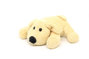 Doll Dog brown on a wooden background