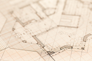 architecture blueprint -  house plan